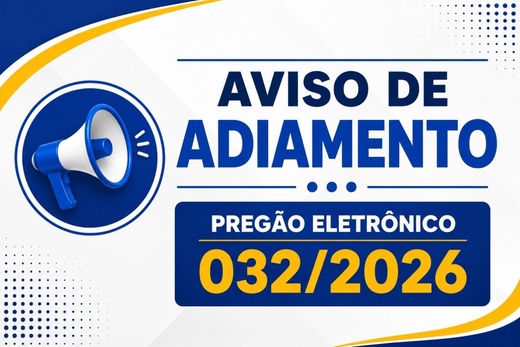 Aviso de Adiamento de Licitação