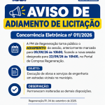 AVISO DE ADIAMENTO DE LICITAÇÃO